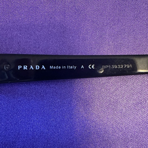 Prada VPR 58L Black & Silver Embellished Eyeglass Frames – Made in Italy – 51mm - Picture 7 of 10